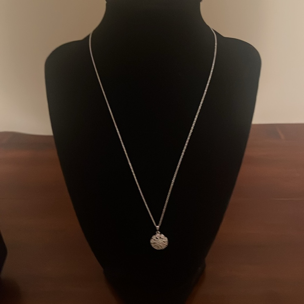 Diamond Flower Burst Cluster 18" Pendant Necklace in Sterling Silver - Picture 10 of 16